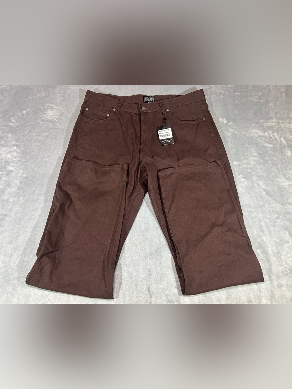 Benny Gold Authentic Heritage Relaxed Fit Chino Pants-NWT-Brown-36x34